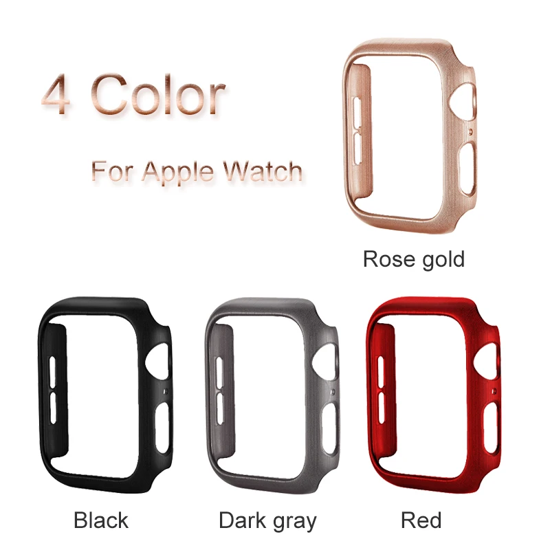 Чехол для часов из поликарбоната Apple Watch 4 3 2 1 защитный чехол рамка iwatch 44 мм 40 38 42