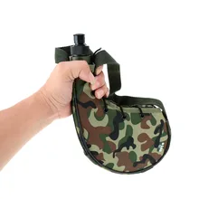 800ml Water Bags Outdoor Sports Camping Hiking Camouflage Water Bottle Kettle Canteen with a Shoulder Strap