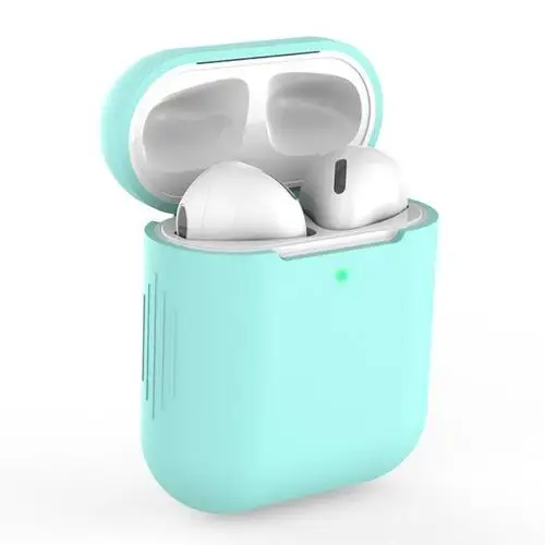 Siliconesoft наушники цветной чехол Защитная крышка для гарнитура для airpods наборы 2 поколения универсальный Анти-падение оболочки гарнитура коробка - Цвет: 03