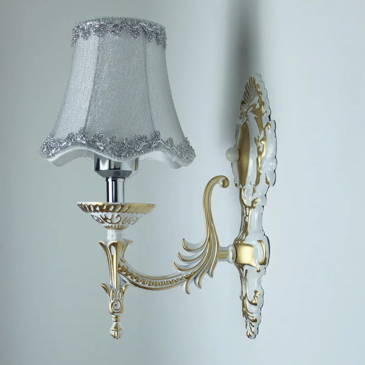 Billige Mode prinzessin echt einzigen kopf doppel slider wand lampe ofhead vintage rustikalen tuch