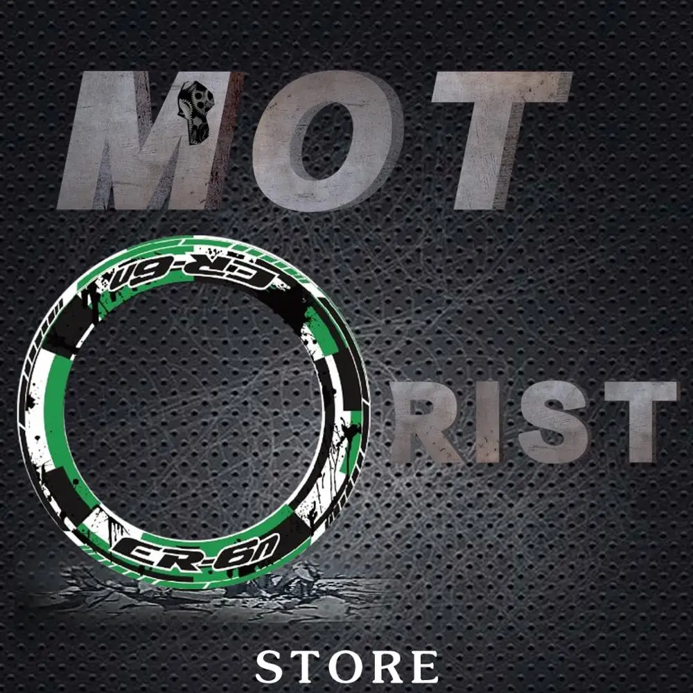 

a set of 4pcs Thick Edge Outer Rim reflective Sticker Stripe Wheel Decals Fit for KAWASAKI ER-6N er6n er 6n