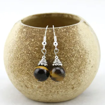 

Fashion Natural stone Earrings 8 style Hypoallergenic Ear Pendientes gift customizable brincos Factory wholesale