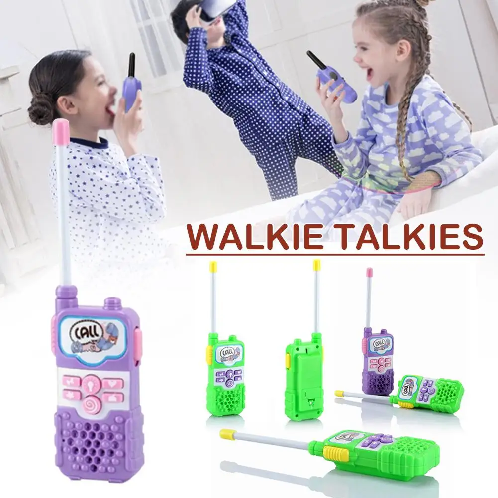 Walkie Talkies для детей, Мультяшные голосовые рации для мальчиков или девочек, игровой дом, интеллектуальная анимация, электрические игрушки