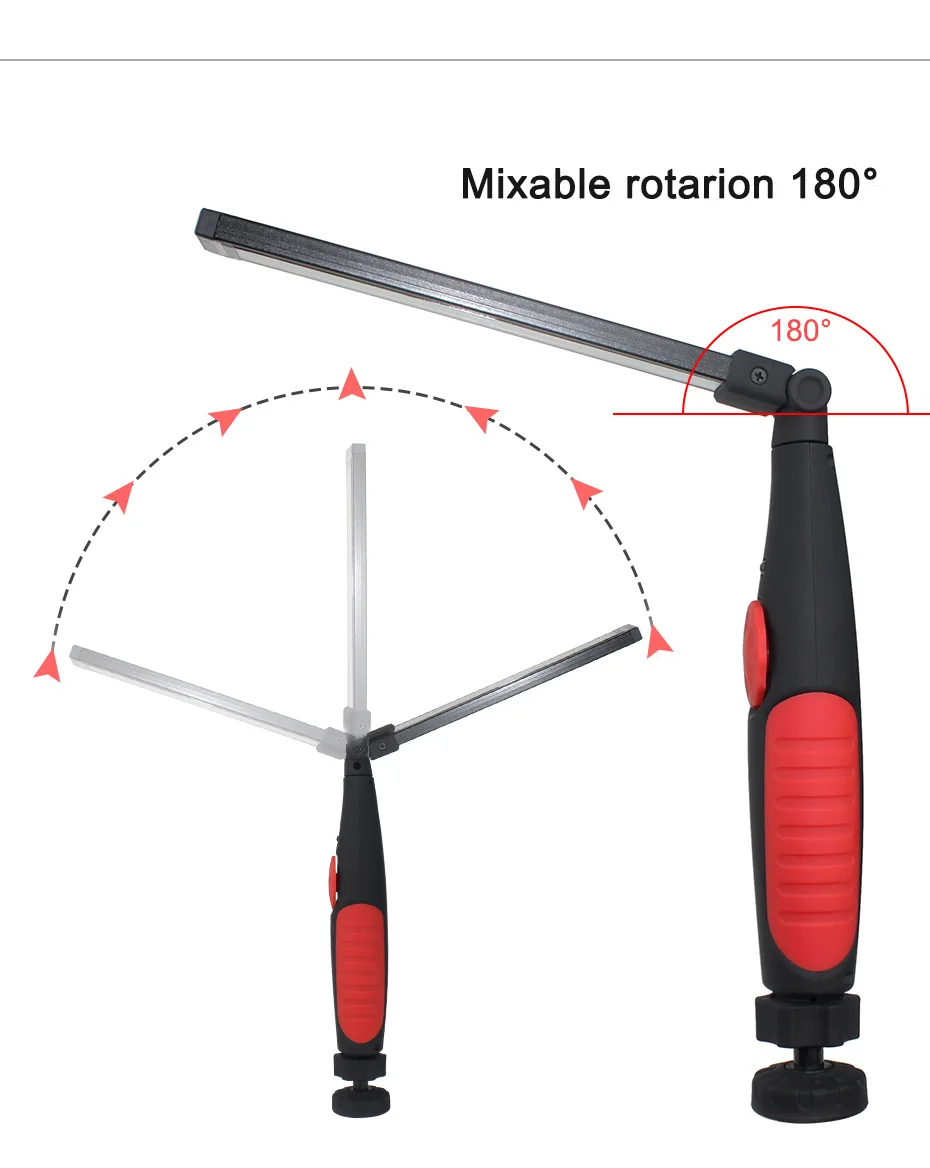 Светодиодный светильник с регулируемой яркостью, USB COB, механический светильник для работы в магазине, светодиодный перезаряжаемый рабочий светильник, Магнитный поворотный светильник для ремонта автомобиля