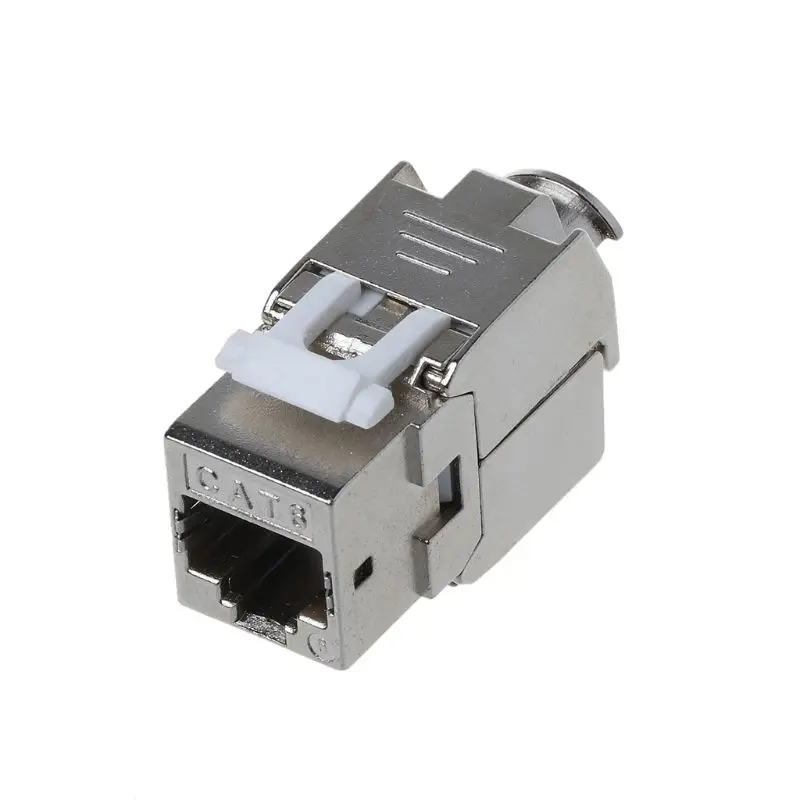 Networking tools 1Pc RJ45 Keystone Cat6 Cat6A Shielded FTP Zinc Alloy Module Keystone Jack Network Connector Adapter