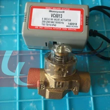 Катушка вентилятора центральный кондиционер латунь Электрический моторизованный шаровой клапан три линии два управления три линии Один контроль AC220