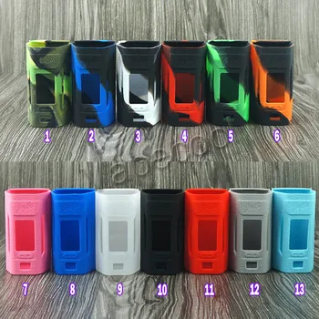 

5pcs Case for Wismec Reuleaux RX2 20700 200W vape mod silicone rubber Cover Skin Warp Enclosure Sticker Sleeve vape pen shell