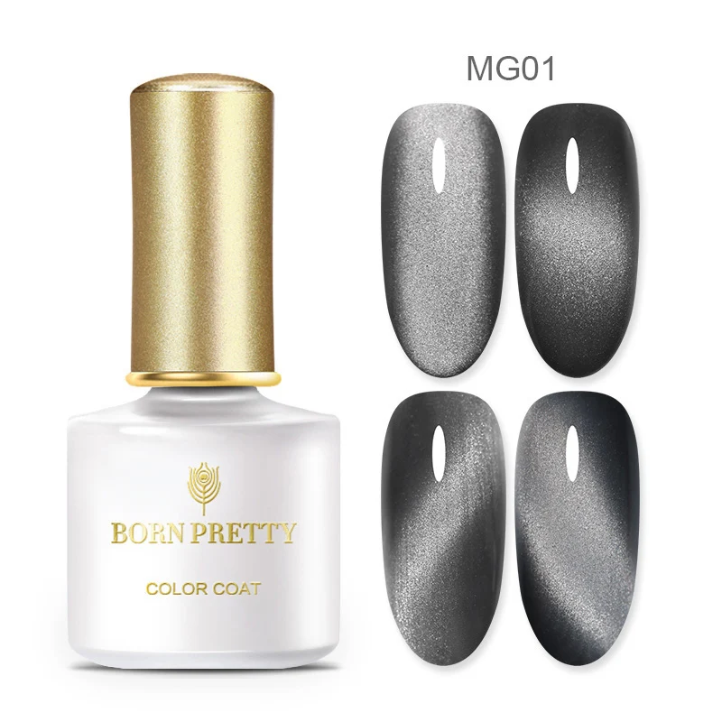 BP-MG01 BORN PRETTY 5D Гель-лак для ногтей с эффектом «кошачий глаз» 5 мл Магнитный замачивающий УФ гель-Лаки звездное небо нефритовый эффект лак черная основа - Цвет: BP-MG01
