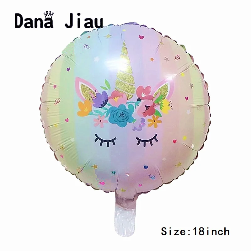 

18 inch eye unicorn Aluminum foil Balloon Birthday Party Decorations kids toy Supplies Wedding Baby Shower flower