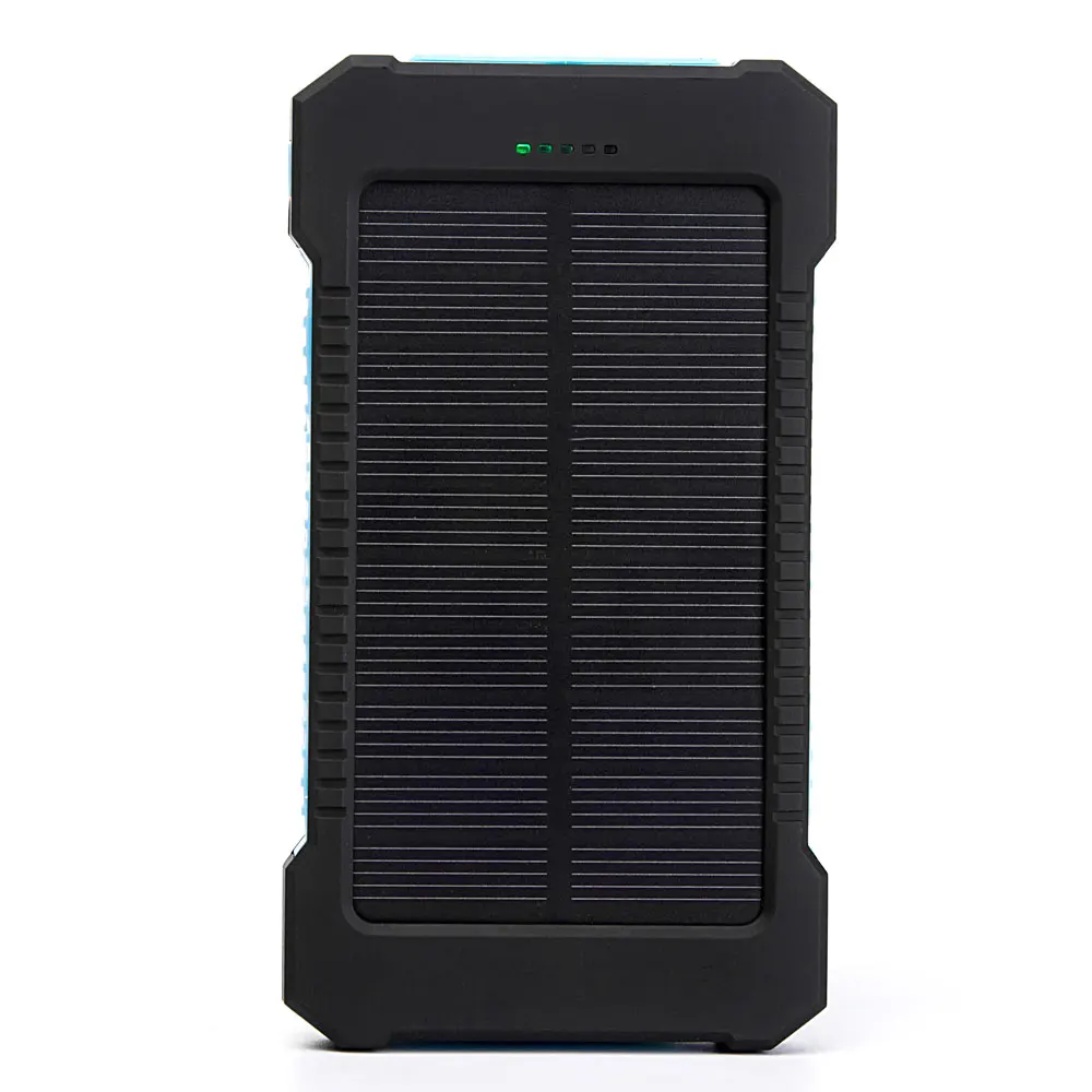20000mAh Top Solar Power Bank Waterproof Emergency Charger External Battery Powerbank For Xiaomi MI iPhone Samsung LED SOS Light small power bank