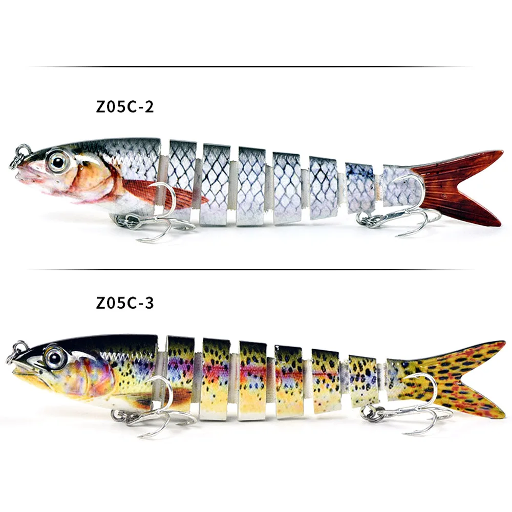  1pcs 30g 13.5cm ABS Fishing Lure Multi Jointed Fish Fishing Lure Baits Swim Fishing Tackle Tools wi