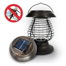Solar Powered Lantern Lamp with Kill Mosquito Bug Zapper Function 2 in 1 Solar LED Lights