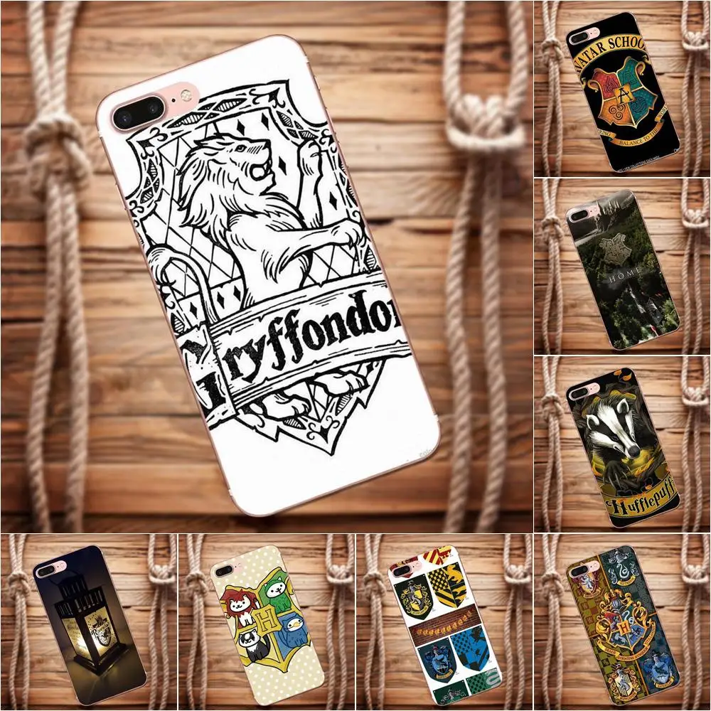 

Vvcqod For Galaxy Alpha Core Prime Note 4 5 8 S3 S4 S5 S6 S7 S8 S9 mini edge Plus Rubber Soft Phone Case Hogwarts Crest