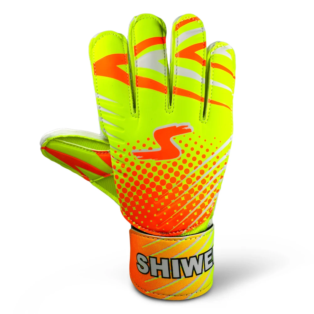 Подростковые Перчатки Латексные вратарские перчатки дышащий футбольные перчатки защита пальцев