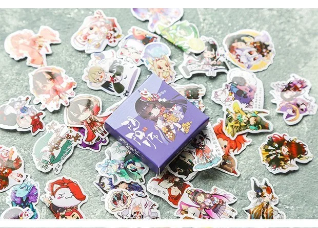 40PCS-box-Color-Cute-Marble-Paper-Sticker-Decoration-Decal-DIY-Album-Scrapbooking-Seal-Sticker-Stationery-Gift(18)