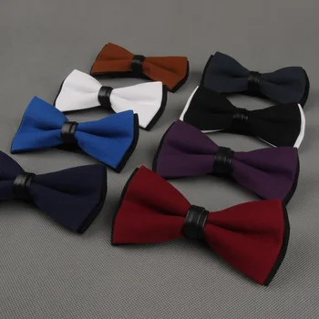 

2019 Brand New High Quality Men's Fashion Solid Bow Tie Romantic Wedding Groom Special Bowties for Men Pack with Gift Box