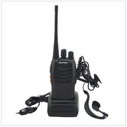 Портативной рации Baofeng Радио BF-888S pofung 888 S UHF 400-470 мГц 16CH Портативный двусторонней радиосвязи с наушниками