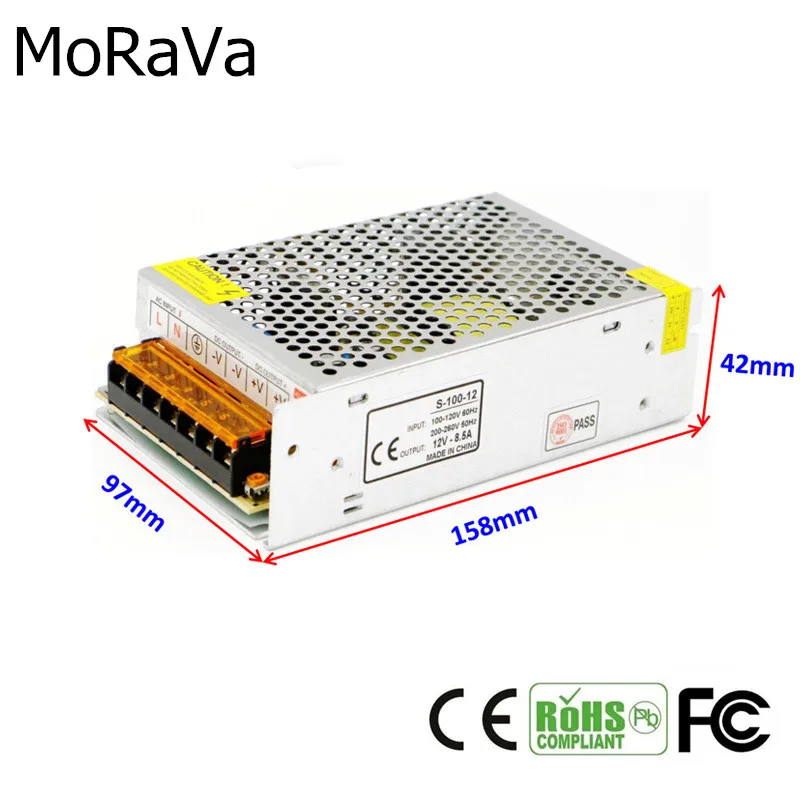 Питание DC 12 V 1A 2A 3A 5A 10A 12A 15A 20A 30A 40A трансформатор для освещения Светодиодные ленты свет переключения драйвер адаптера питания