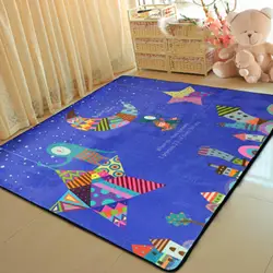 Современный мультфильм детские мягкие ковры для детской комнаты дома большая площадь декоративные коврики ребенок Спальня ползать мат