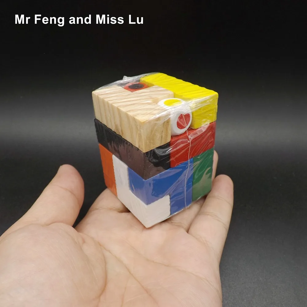 Tetris En Bois Jouet Cube Neuf Couleur B¢timent Puzzle Jeu D interaction Kid China