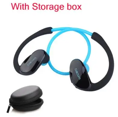 Blue-No box Dacom Athlete Bluetooth 4,1 Гарнитура беспроводные наушники спортивные стерео наушники с микрофоном для iphone для huawei для xiaomi - Цвет: Blue-No box