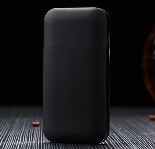 Тонкий женский чехол для сигарет с USB зажигалкой металлическая тонкая коробка
