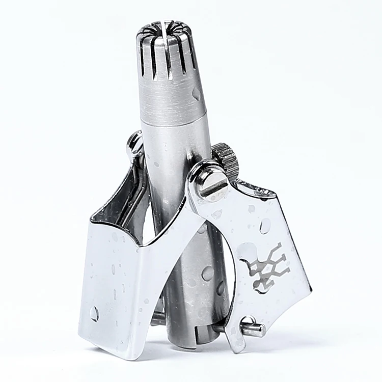 Cheap double stainless steel body wash Nose trimmer nose hair repair manual Vibrissa devicehair