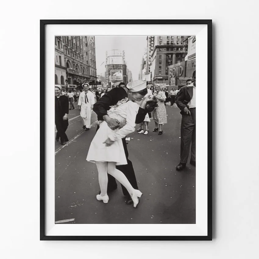 

Victory Kiss New York pictures wall art painting print canvas poster for living room Home decorative Frame not include