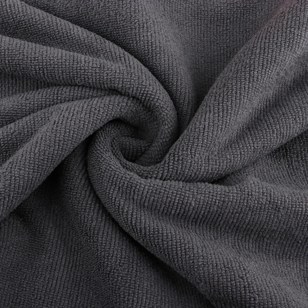 Black Surf Poncho Towel with Hood for Adult Women Men, Microfiber Beach Changing Robe for Pool Swimming Bathing Surfing Wetsuit