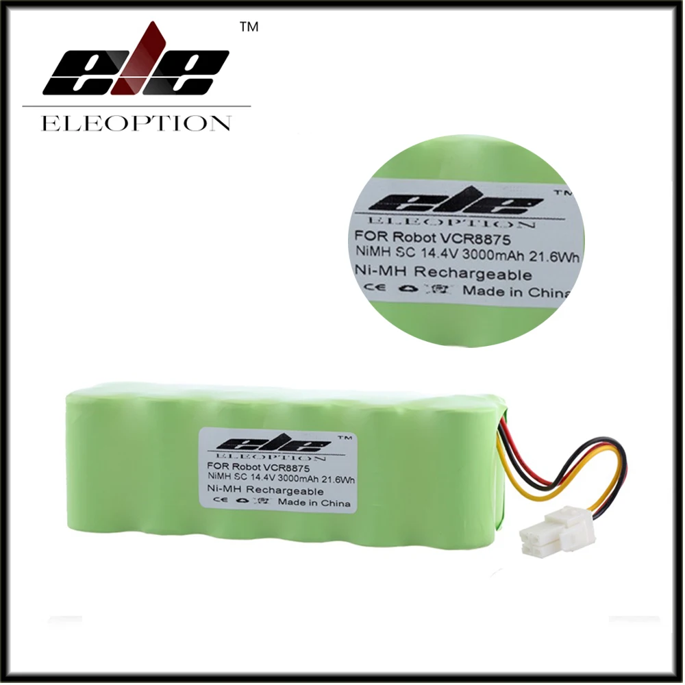 ELEOPTION 14,4 V 3000mAh 3.0Ah Ni-MH аккумулятор для пылесоса samsung NAVIBOT VCR8875 14,4 вольт