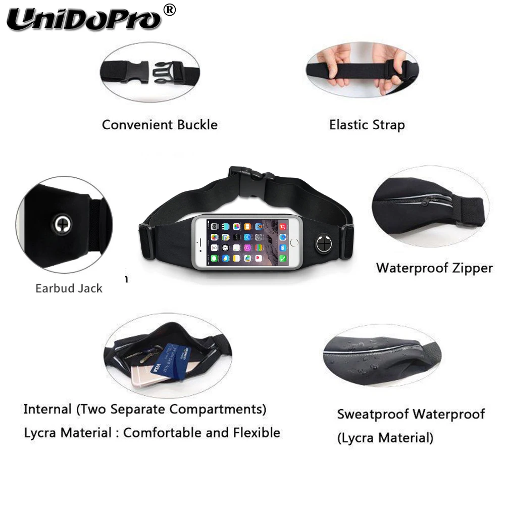 Waterproof Sport Running Fitness Pouch Case for iPhone 11 Pro Max X XR XS Max 8 7 6 6S Plus Phone Waist Bag Cover