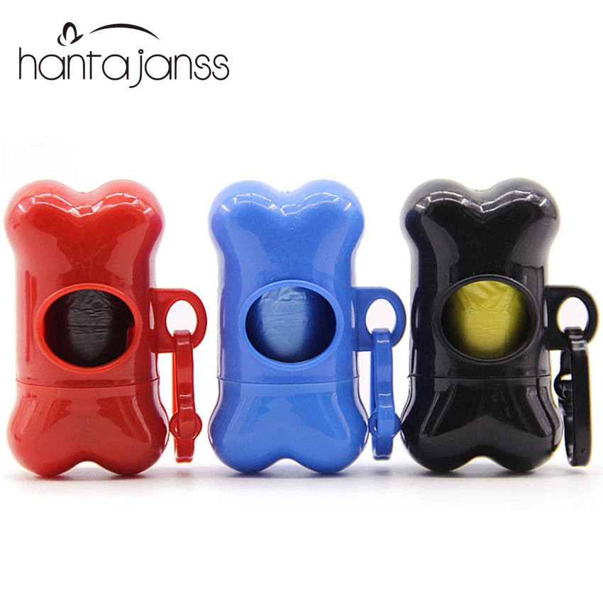 

Detachable Dog Pooper Dispenser with Bags Bone Shape Pooper Scooper for Dog Cleaning Bag Portable Waste Garbage Bags Dogs Cats