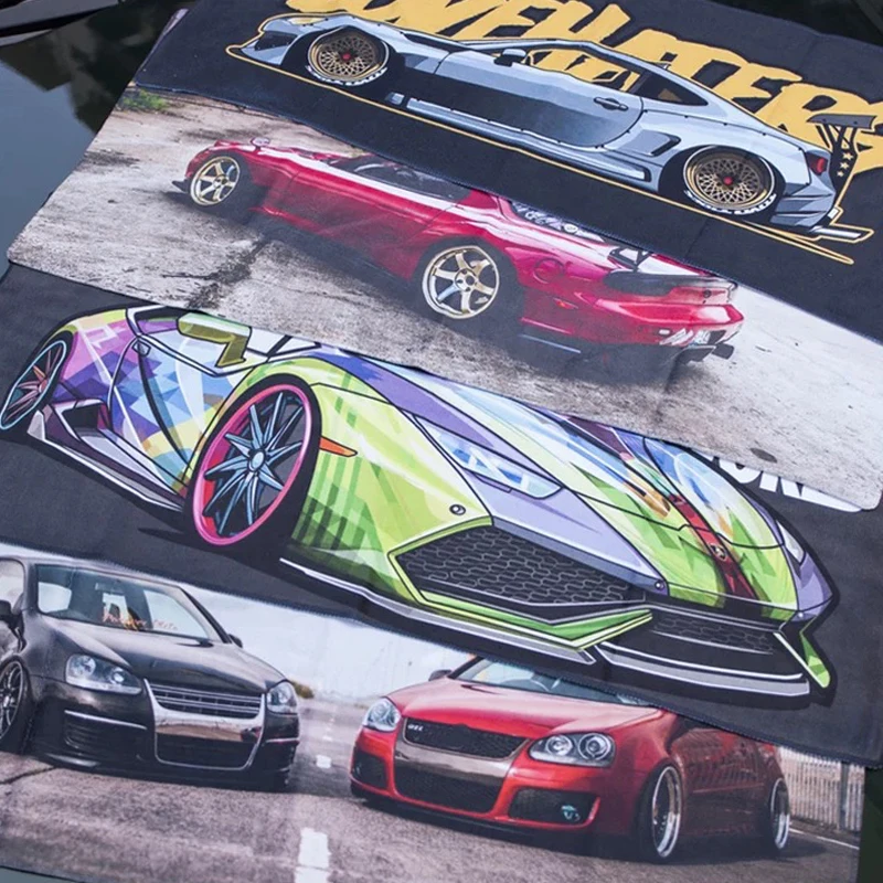 

JDM gifts racing fans Car Cleaning Cloth Microfiber Auto Towel Vehicles Car Wash Soft Cleaning Auto Car Care Detailing Cloth75cm