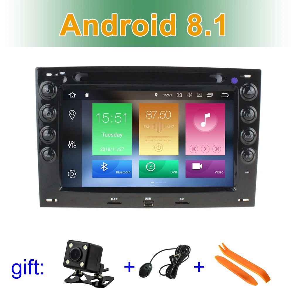 

Android 8.1 Car DVD Player GPS for Renault Megane2 Megane 2 2006-2010 with wifi Bluetooth Stereo Radio