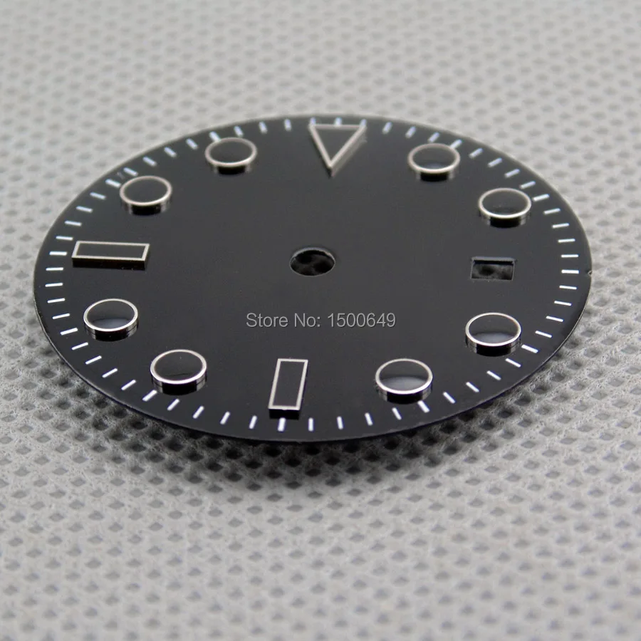 

31.5mm Watch special black dial with date for Mingzhu DG2813 DG3804 automatic movement