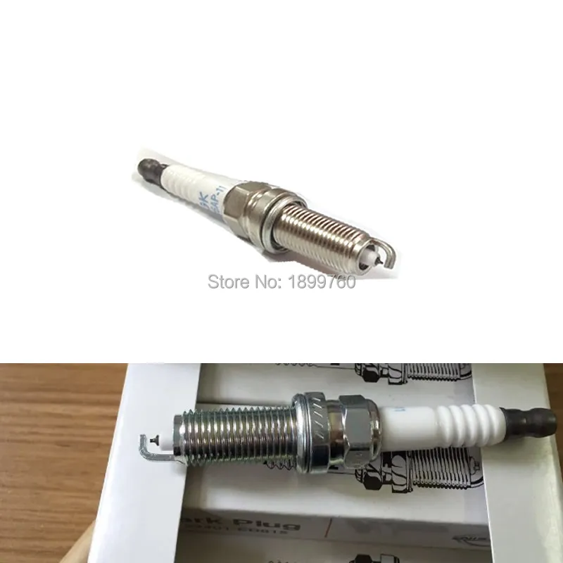 

NEW Platinum Spark Plugs Case For Micra March Note Tiida X-Trail Cube Part# LZKAR6AP-11 ,22401-ED815