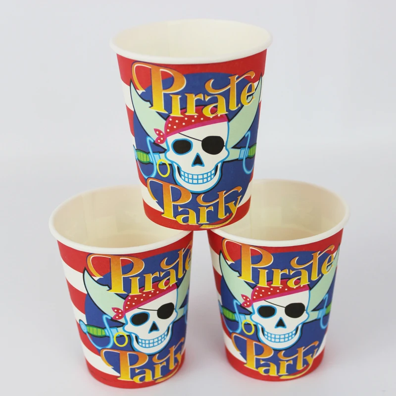 Wholesale Boy Girl Baby Happy Birthday Party Decoration Kids Supplies Favors Pirate Theme Paper