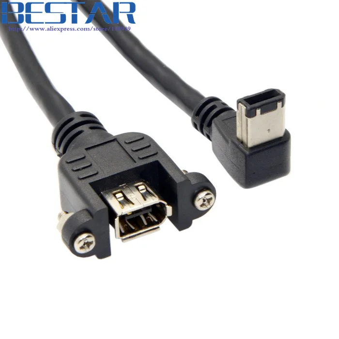 GINTOOYUN Cu00e2ble USB 2.0 Vers FireWire USB 2.0 Mu00e2le Vers Firewire IEEE 1394 4 Broches Pour Cartes D'acquisition 1394, Appareils Photo Industriels, Imprimantes, Etc. (4 Aiguilles