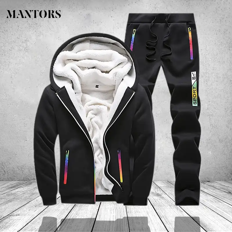 mens two piece sweatsuit
