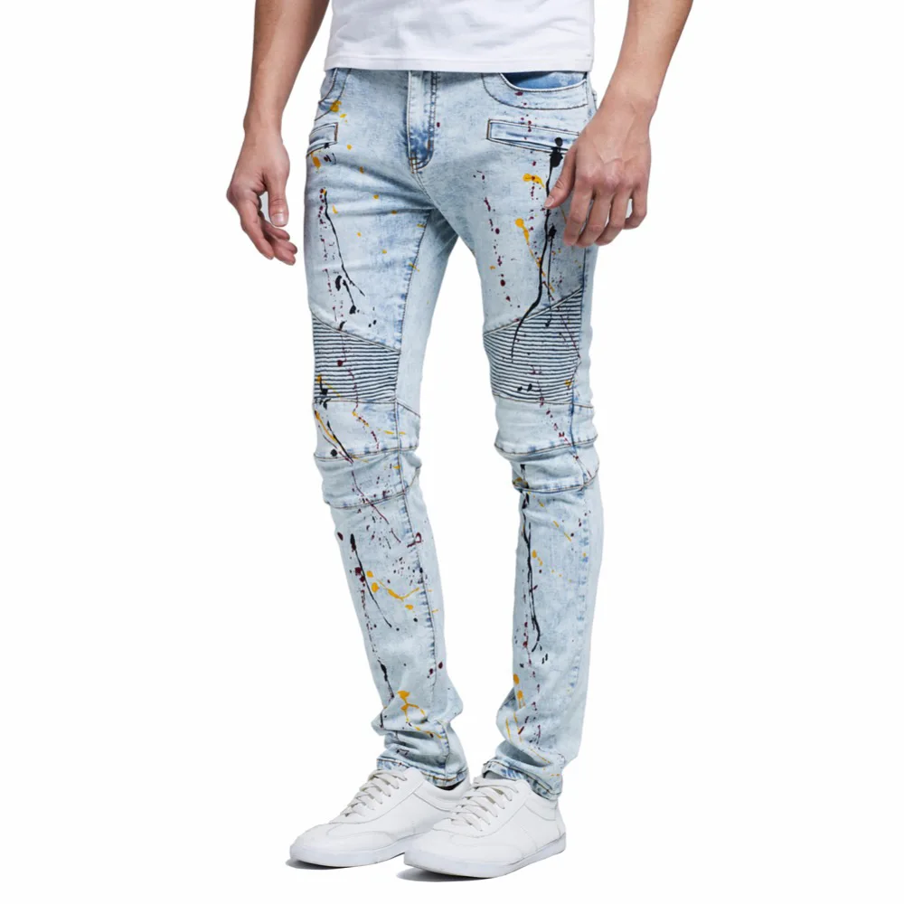 light biker jeans