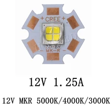 Cree MKR MK-R светодиодный излучатель 15 Вт 6 в 12 В белый теплый белый вспышка светильник фонарь светодиодный диодный чип светильник 1769LM на 16 мм 20 мм медной печатной платы