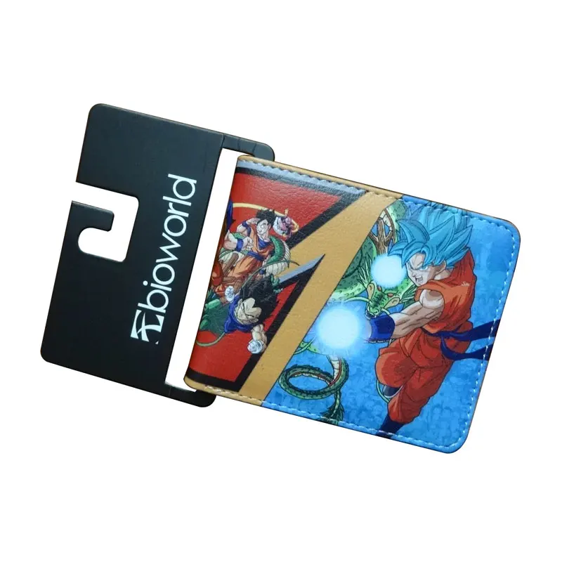 

Dollar Price Anime Wallets carteira masculina Dragon Ball Z Sun WuKong Leather Short Purse Creative Gift Folded Men Wallet