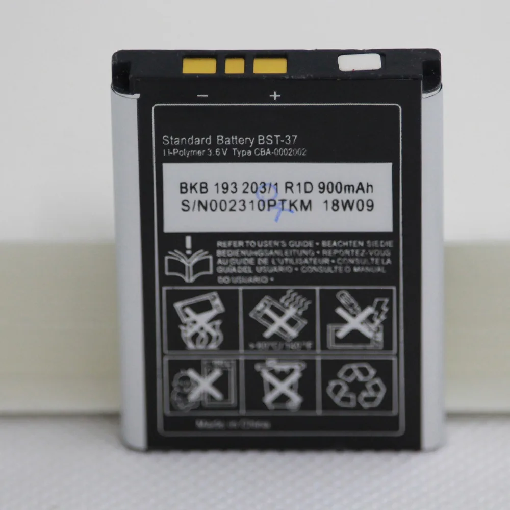 10 шт./лот 900 мАч аккумулятор для телефона Sony Ericsson J100i K200i T280i K610i W700 W710C D750i K750C W350 W800i