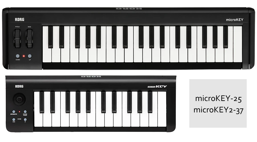 Korg microKEY25 microKEY2-37 Powerable USB MIDI клавиатура контроллер синтезатор кабель барабан электрическое цифровое пианино iPad mac pc