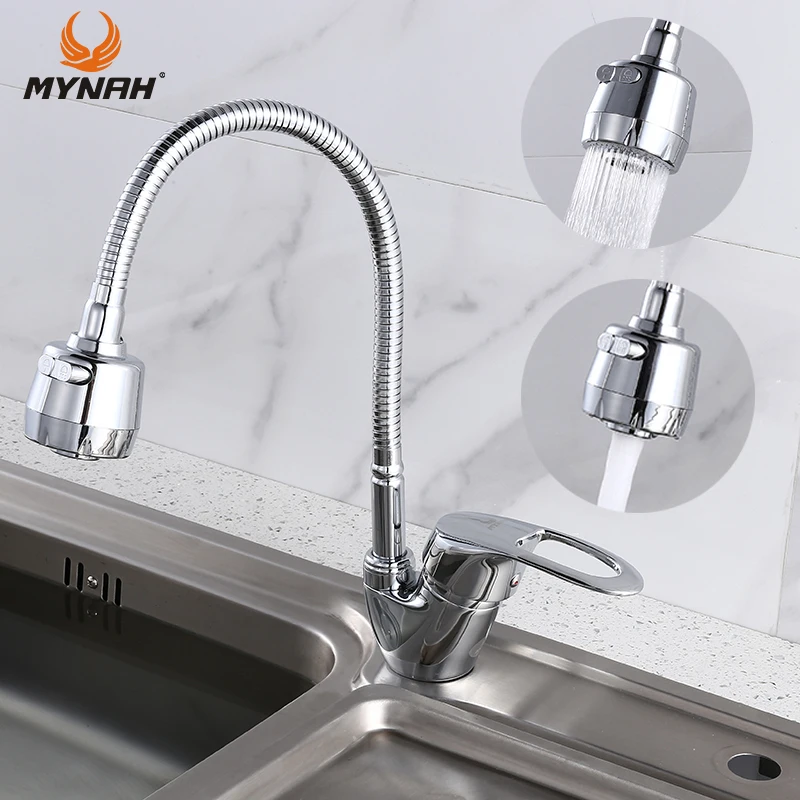 MYNAH Free Shipping Kitchen Faucet Mixer Universal Flexible Cold and Hot Kitchen Tap Single Hole Water Tap torneira cozinha MYNAH Free Shipping Kitchen Faucet Mixer Universal Flexible Cold and Hot Kitchen Tap Single Hole Water Tap torneira cozinha