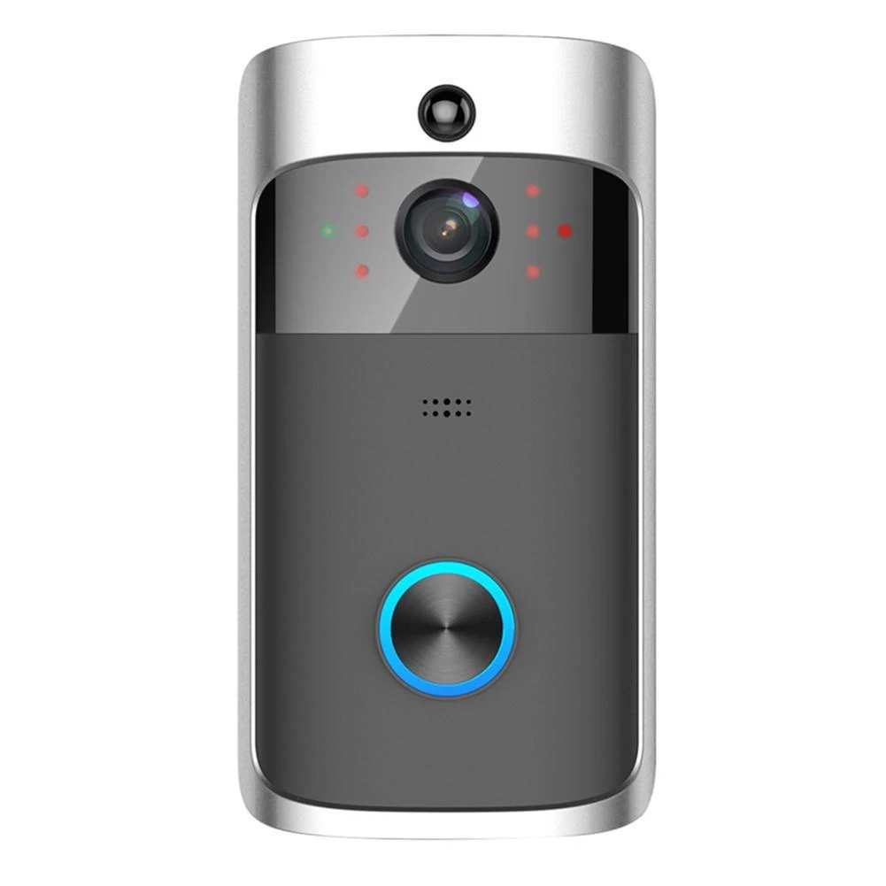 

Smart Wifi Doorbell Wireless HD Video Camera Ring Motion Detection Silver