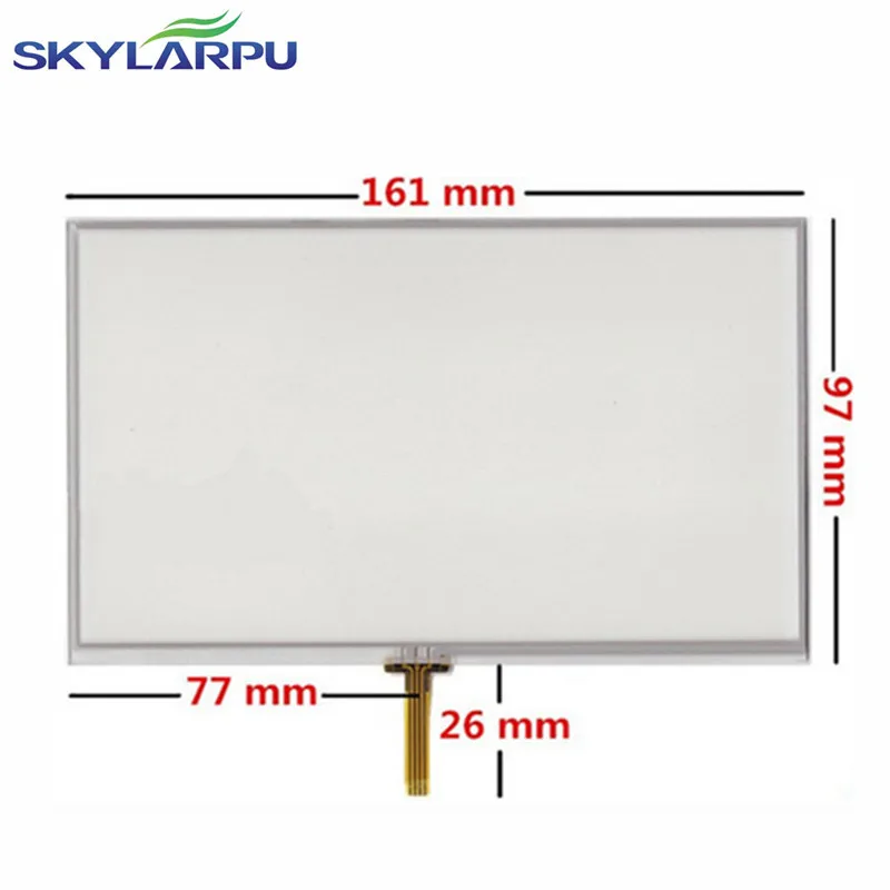 

skylarpu New 7" inch 4 wire Resistive Touch Screen Panel 163*97mm digitizer panel middle line free shipping