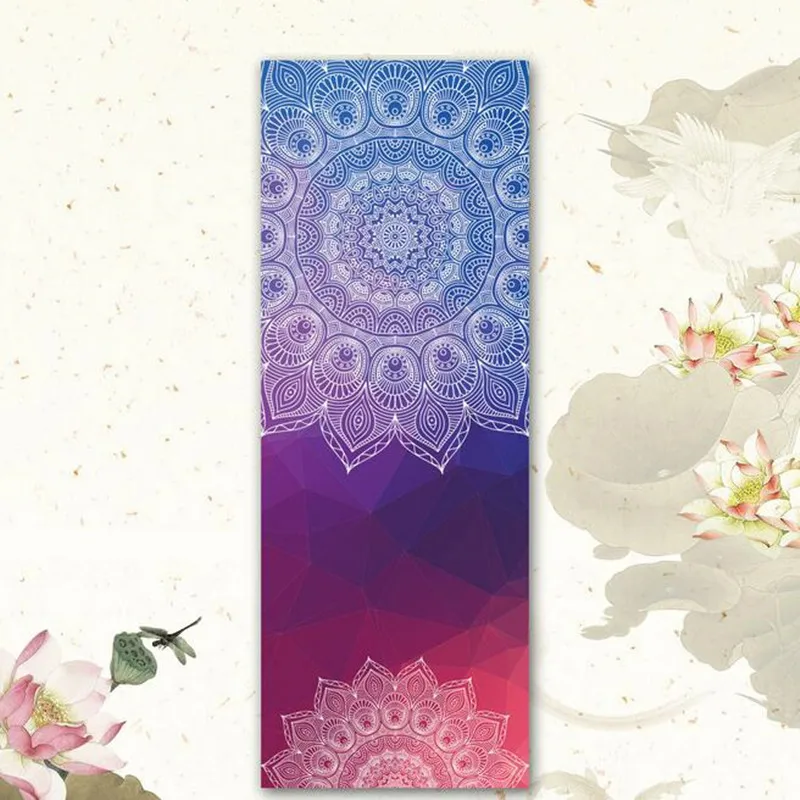 New Issue Retro style Yoga Mat Towel Sport Fitness Gym Exercise Pilates Workout Portable Training Cover Blanket Soft Towel