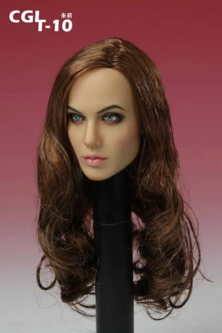 CGL T 10 1/6 Изысканная красота headsculpt анжедины Джоли Платье 12 дюймов куклы Запчасти