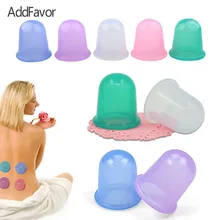 Addfavor 1 шт. силиконовый массажный инструмент для увеличения циркуляции, облегчающий боль в мышцах, баночки для здоровья, релаксационный набор для тела